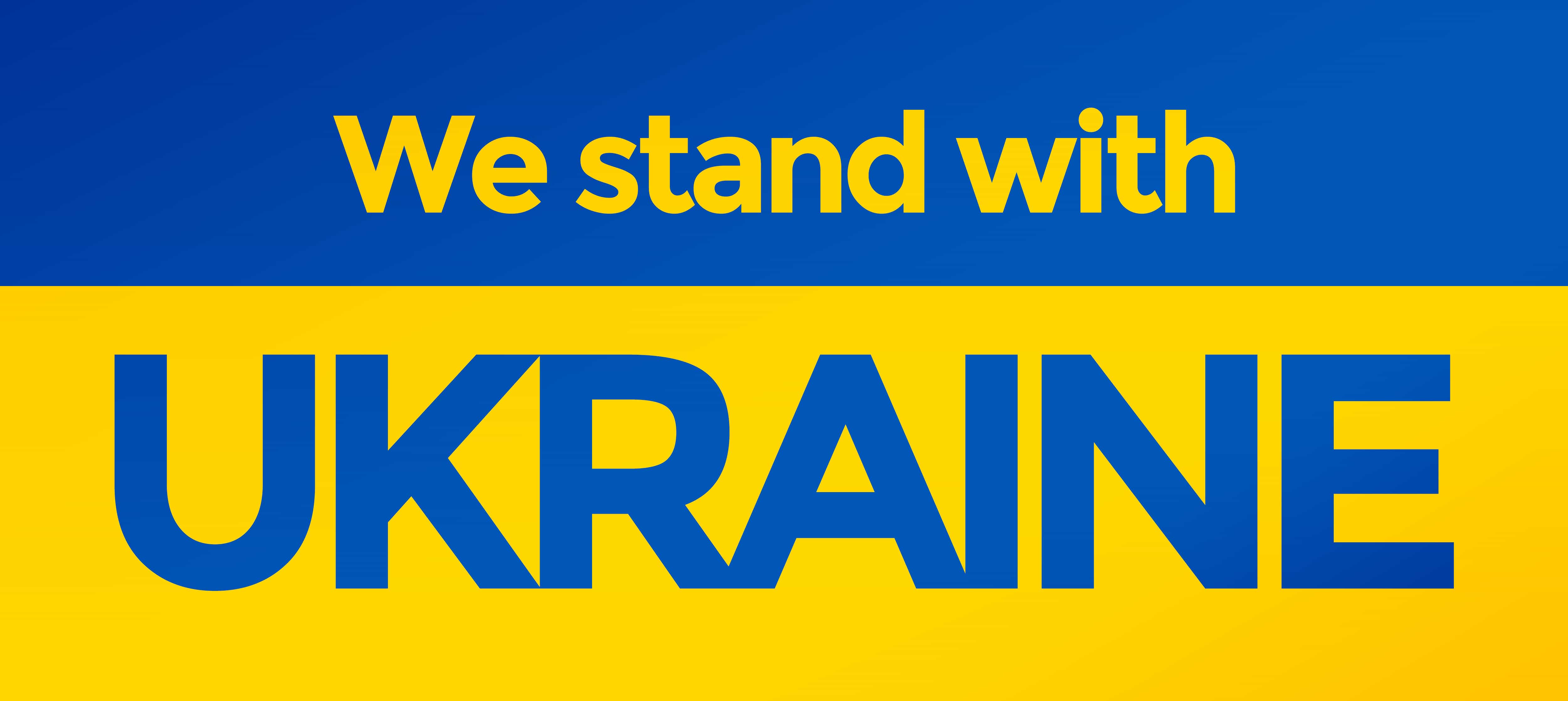 We stand with Ukraine background